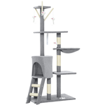 134cm Cat Tree for Indoor Cats - Grey alternate 8