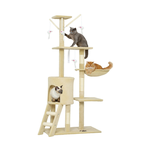 134cm Cat Tree for Indoor Cats - Beige