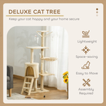 134cm Cat Tree for Indoor Cats - Beige alternate 3