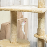 134cm Cat Tree for Indoor Cats - Beige alternate 8
