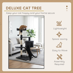140cm Cat Tree for Indoor Cats - Grey alternate 3