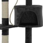 140cm Cat Tree for Indoor Cats - Grey alternate 6