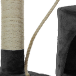 140cm Cat Tree for Indoor Cats - Grey alternate 8