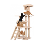 141cm Cat Tree Tower for Indoor Cats with Hammock