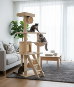 141cm Cat Tree Tower for Indoor Cats with Hammock alternate 1