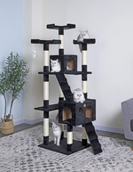 170cm Cat Tree Tower for Indoor Cats - Black alternate 1
