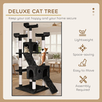 170cm Cat Tree Tower for Indoor Cats - Black alternate 3