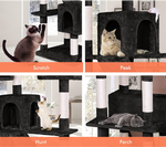 170cm Cat Tree Tower for Indoor Cats - Black alternate 5