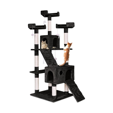 170cm Cat Tree Tower for Indoor Cats - Black cover
