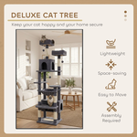180cm Cat Tree Tower for Indoor Cats - Grey alternate 3