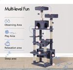 180cm Cat Tree Tower for Indoor Cats - Grey alternate 4