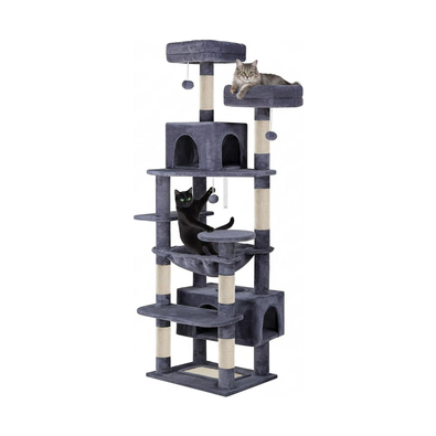 180cm Cat Tree Tower for Indoor Cats - Grey cover