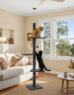 Floor to Ceiling Cat Tree Tower Adjustable - Grey alternate 1
