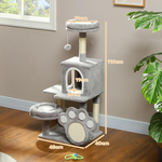 Large Cat Tree Tower with Plush Perch alternate 2