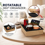 Wooden Couch Cup Holder Tray for Living Room alternate 3