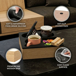 Wooden Couch Cup Holder Tray for Living Room alternate 4