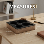 Wooden Couch Cup Holder Tray for Living Room alternate 6