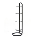 4 Tier Ball Storage Rack Vertical Stand - Black alternate 8