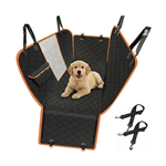 Waterproof Dog Car Seat Cover Hammock Black Nylon