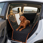 Waterproof Dog Car Seat Cover Hammock Black Nylon alternate 1