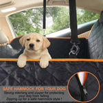Waterproof Dog Car Seat Cover Hammock Black Nylon alternate 4