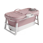 Foldable Bathtub Adult Collapsible Tub - Pink
