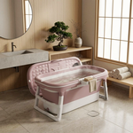 Foldable Bathtub Adult Collapsible Tub - Pink alternate 1