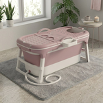 Foldable Bathtub Adult Collapsible Tub - Pink alternate 8