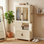 3 Tier Foldable Wardrobe Storage Cabinet alternate 1