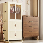 3 Tier Foldable Wardrobe Storage Cabinet alternate 8