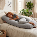 U Shaped Pregnancy Pillow - Grey alternate 1