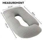 U Shaped Pregnancy Pillow - Grey alternate 3