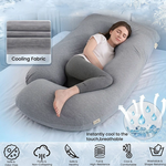 U Shaped Pregnancy Pillow - Grey alternate 4