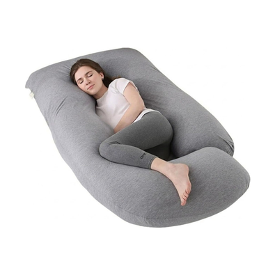 U Shaped Pregnancy Pillow - Grey cover