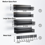 Magnetic Spice Rack 5 Pack alternate 3