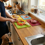 4 Pack Colour Coded Cutting Board Set alternate 7