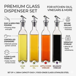 4 pack Glass Oil Dispenser Bottle 500ml alternate 2