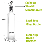 4 pack Glass Oil Dispenser Bottle 500ml alternate 3