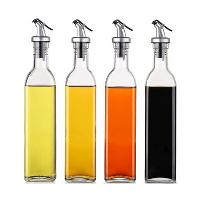 4 pack Glass Oil Dispenser Bottle 500ml cover