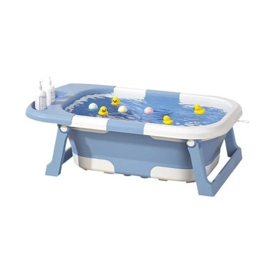 Foldable Baby Bath Tub - Blue cover