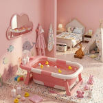 Foldable Baby Bath Tub - Pink alternate 7