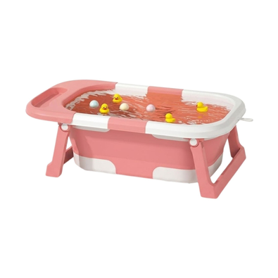 Foldable Baby Bath Tub - Pink cover
