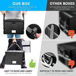 Fireproof Document Box Collapsible - Black alternate 2
