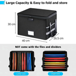 Fireproof Document Box Collapsible - Black alternate 3