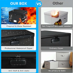 Fireproof Document Box Collapsible - Black alternate 4