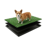 Dog Grass Pad with Tray 3-Layer