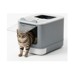 Enclosed Cat Litter Box with Drawer Tray