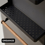 Magnetic Spice Rack 2-Tier Fridge Organiser Black alternate 6