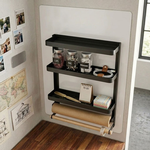 Magnetic Spice Rack 2-Tier Fridge Organiser Black alternate 7
