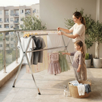 Folding Clothes Drying Rack - Grey alternate 1